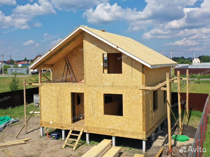 Дом из сип панелей. Домокомплект под ключ «Онега»
