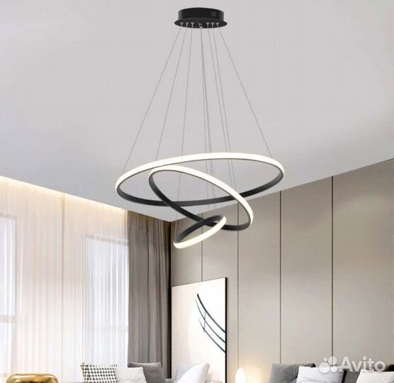 Настольная лампа и led люстра, новые