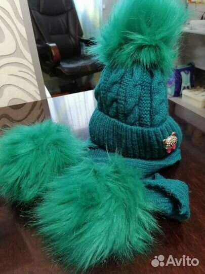 Шапка теплая для девочки
