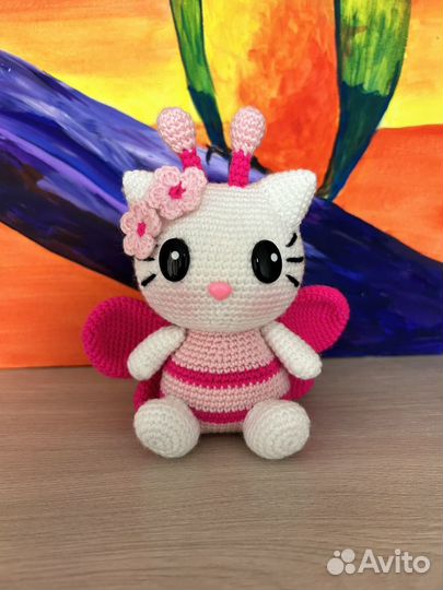 Игрушка Hello Kitty бабочка, пчелка, божья коровка