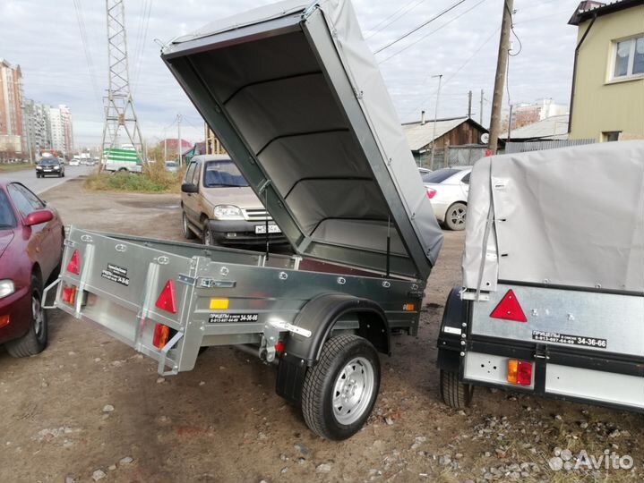 Прицеп легковой сст-03 супер с подъемными бортами