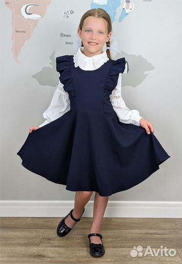 Сарафан школьный для девочки