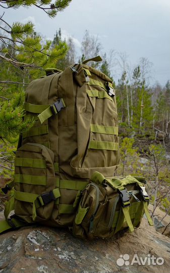 Тактический рюкзак 55 литров - Олива