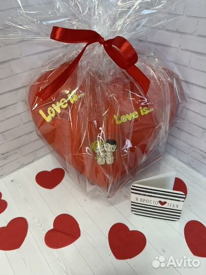 Большое шоколадное сердце