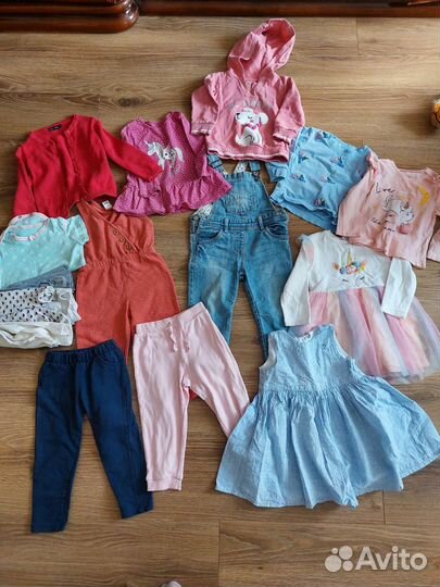 Пакет детской одежды для девочки 1,5-2 года