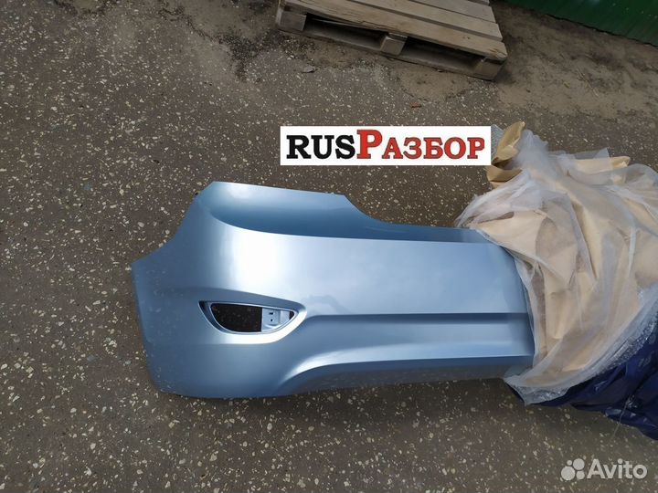 Бампер задний окрашенный в цвет Хендай Солярис