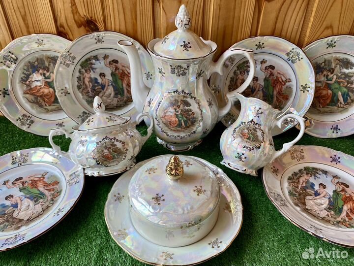 Сервиз Мадонна ГДР Предметы Сахарница Масленка