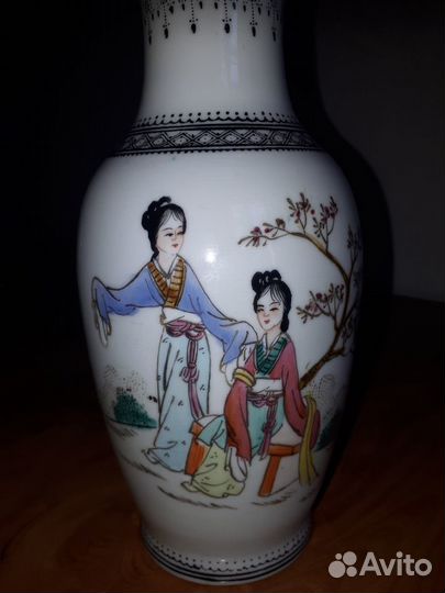 Китайские парные вазы ручной работы