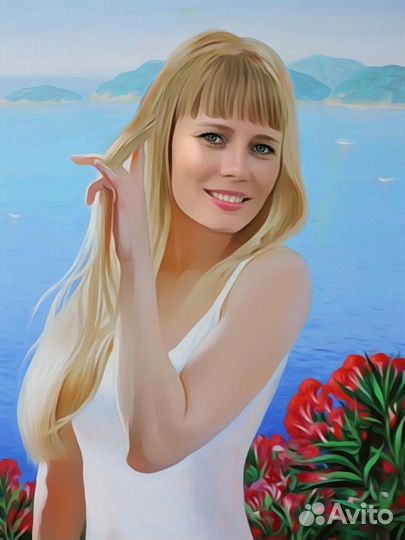 Шарж, портрет на фото. Подарок на день рождения