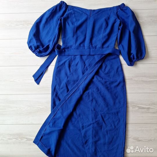 Платье вечернее синие (48, L)