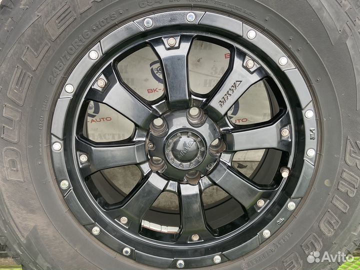Диски 4шт. MKW R16 с шинами Bridgestone Dueler A/T