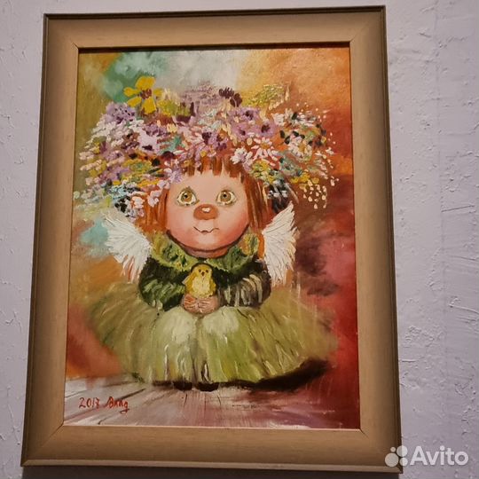 Подарок. Картины в детскую.Ангелочки.Мультяшки