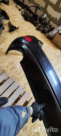 Бампер задний Hyundai Santa Fe 2 см до рестайл