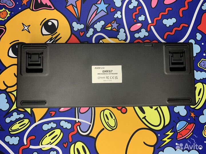 Кастомная клавиатура GMK67 White x Akko Switch