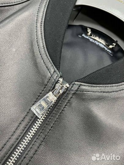 Кожаный бомбер Dolce Gabbana