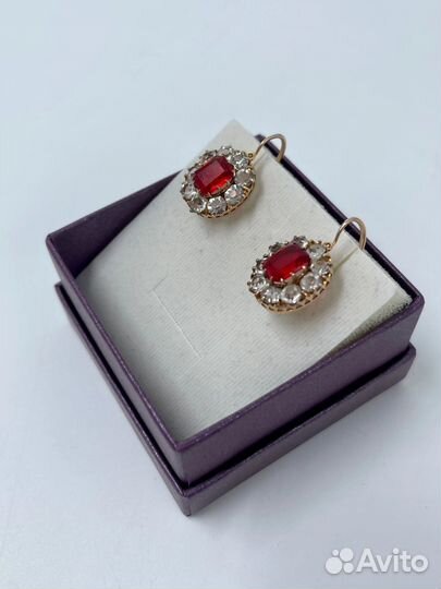 Золотые сережки СССР 583 пробы