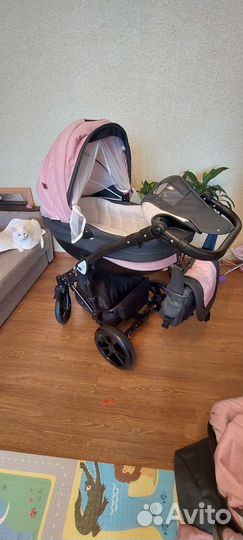 Коляска 3в1 Sevillababy Sofia Розовый джинс