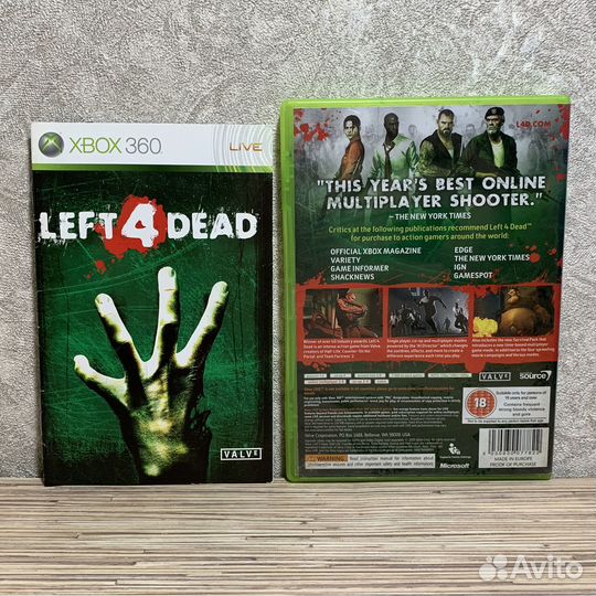 Left 4 Dead (Мануал) на Xbox 360