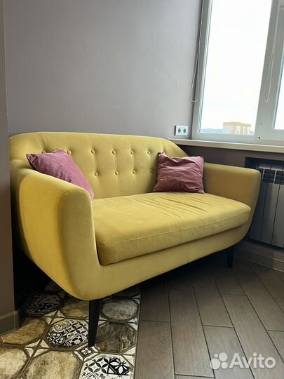 Диван Роттердам Velvet Yellow