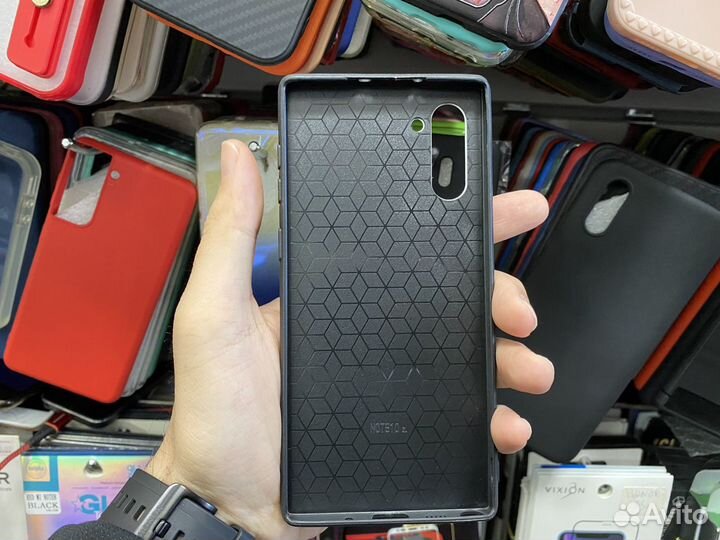 Чехол Samsung Note 10 (стекло)