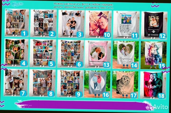 Плед из фотографий