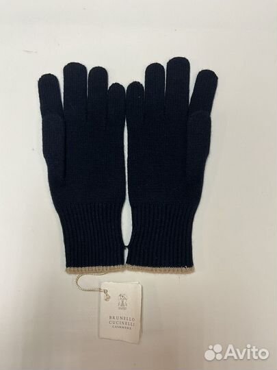 Перчатки brunello cucinelli синие