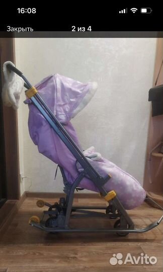 Детские санки коляска