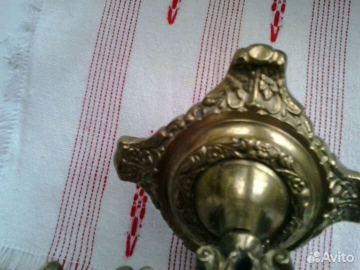 Подсвечник Латунь Бронза Индия винтаж