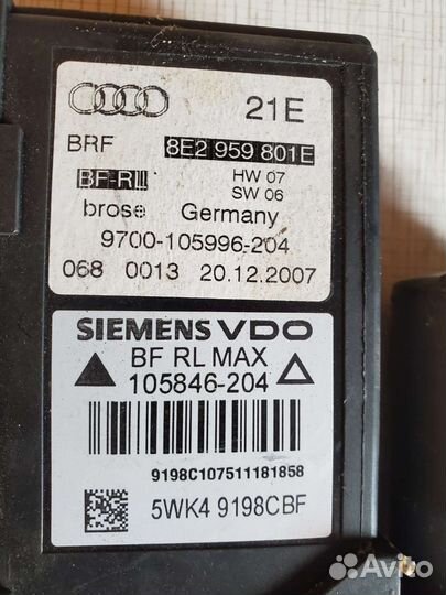 Мотор стеклоподъемника Audi A4 B6-B7