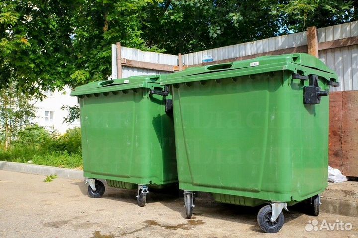 Бак мусорный пластиковый 770л S3215