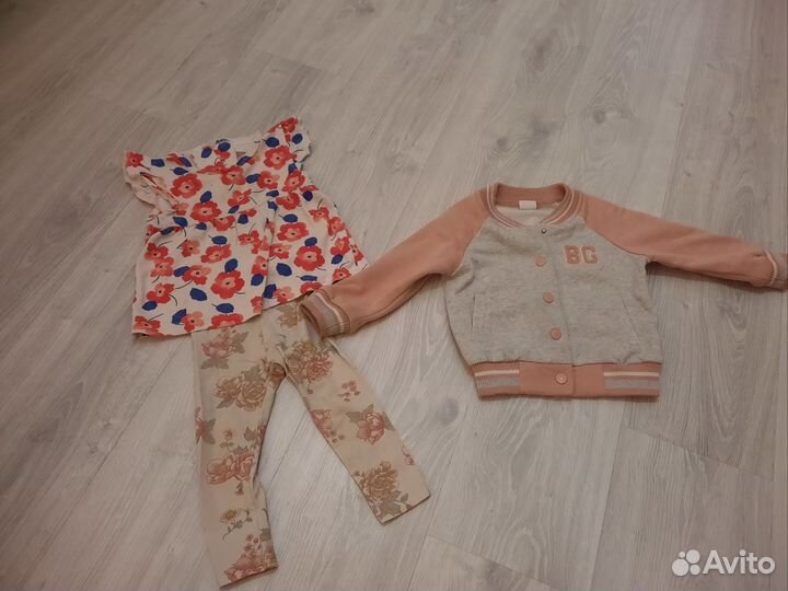 Вещи пакетом на девочку 86р