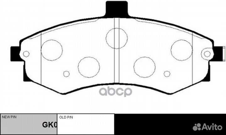 Колодки тормозные дисковые hyundai elantra GK04