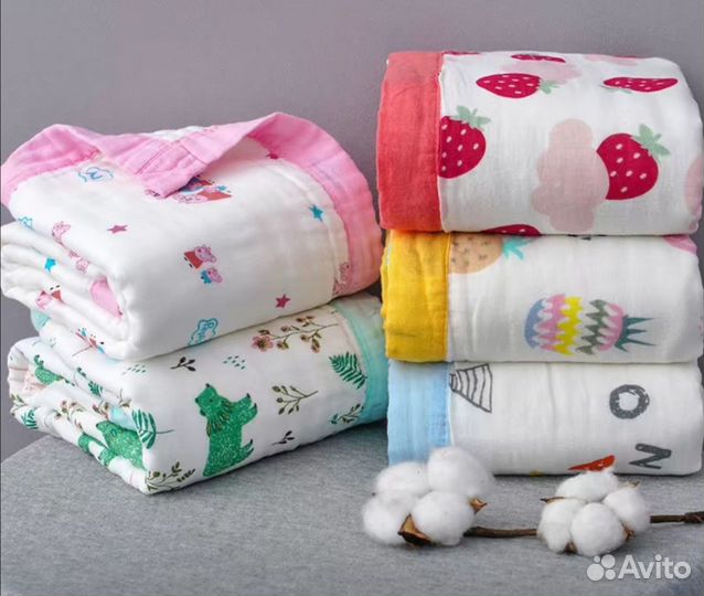 Одеяло плед покрывало муслиновое