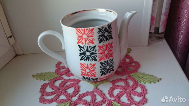 Сервиз чайный, чайник, сахарница, кружка