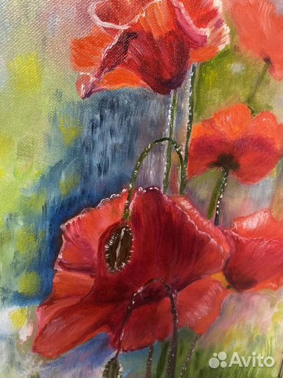 Картина маслом холст на подрамнике