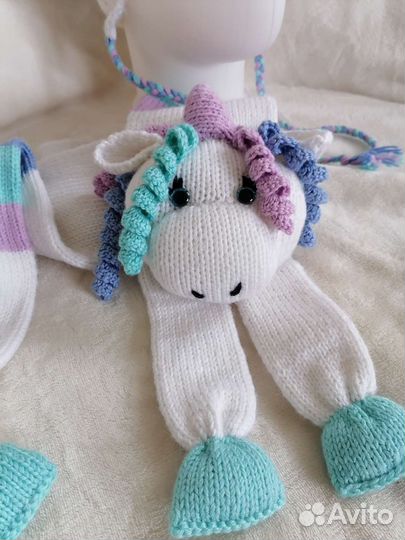 Шапка и шарф для девочки