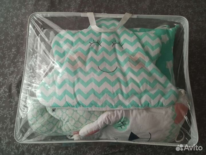 Бортики подушки в детскую кроватку