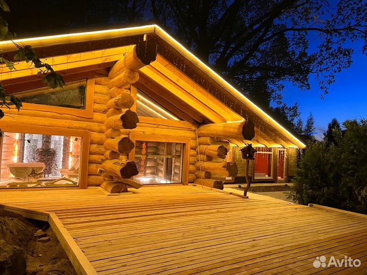 Русская баня на дровах