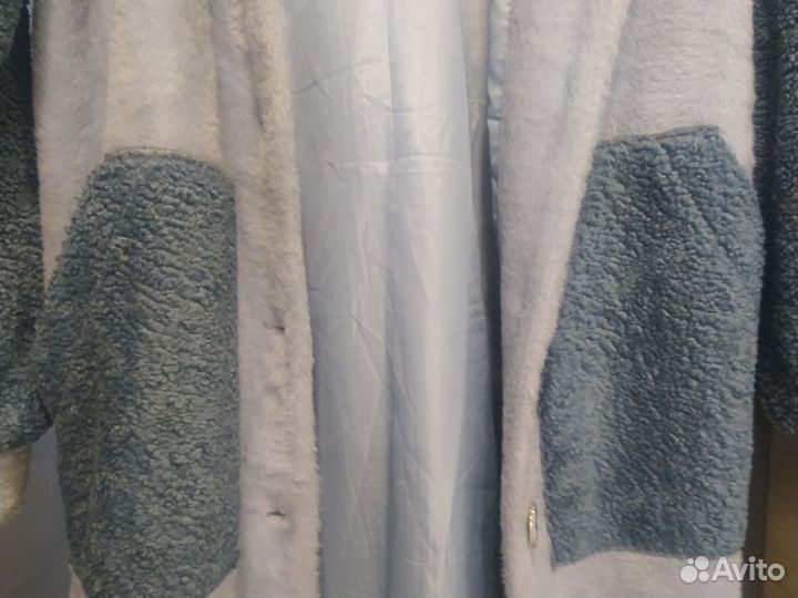 Красивая, комбинированная шубка 46 р