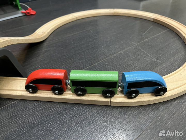 Железная дорога IKEA + гараж икея с машинками