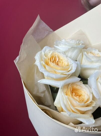 Букет цветов «Крем де ля крем»