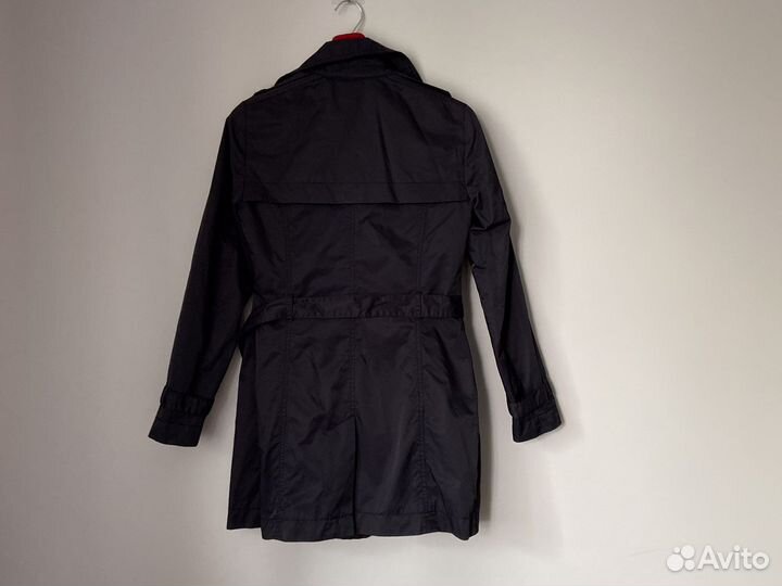 Плащ тренч женский 42-44 тренчкот синий чёрный