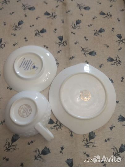 Чашка с блюдцем фарфор Китай