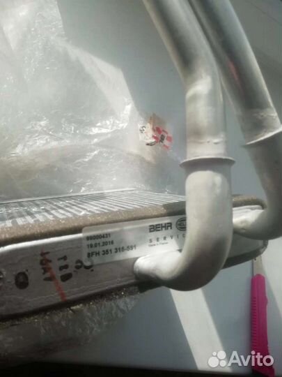 Радиатор отопителя ford fiesta