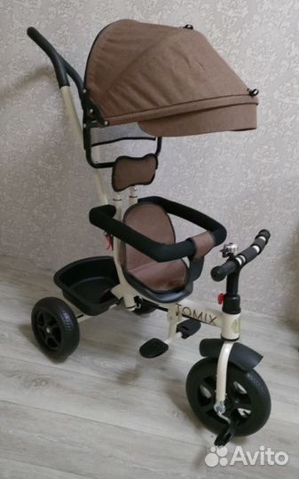 Велосипед трехколесный Tomix baby trike, бежевый