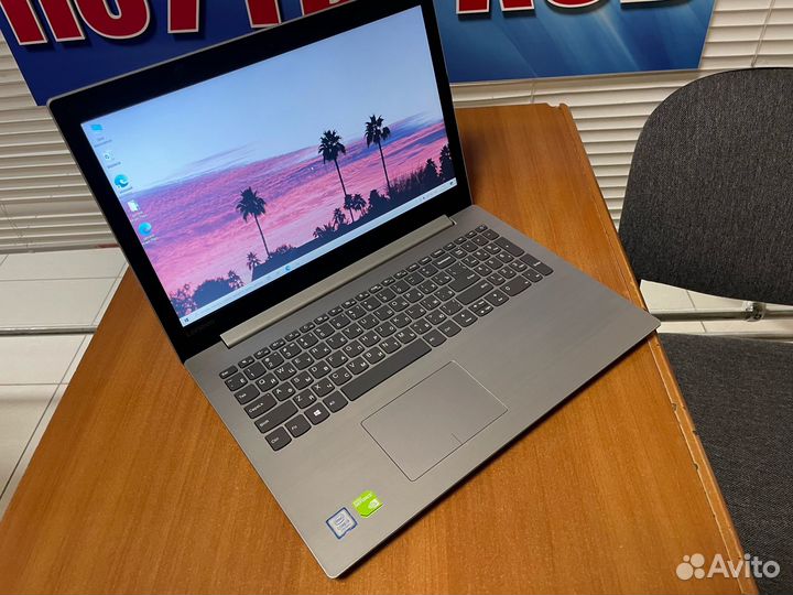 Тонкий игровой ноутбук Lenovo / 12gb / ssd / 1128g