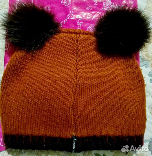 Шапочка для девочки зима