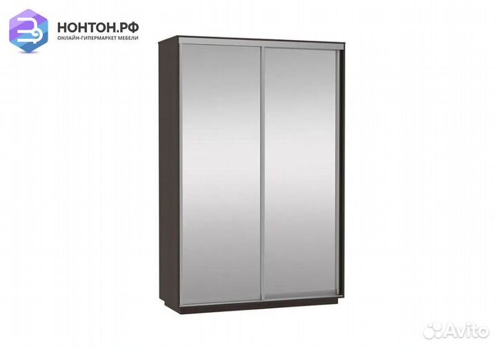 Шкаф-купе Нонтон Хит с двумя зеркалами венге