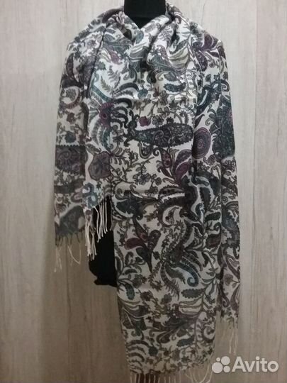 Шарф-палантин, натуральная шерсть, много расцветок
