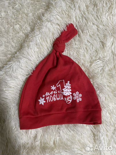 Шапка новогодняя для малыша